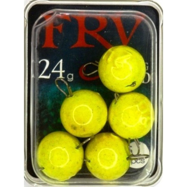 Грузило вухате розбірне, 5шт/уп, Lime, 24г (Грузила вухаті), фото 1