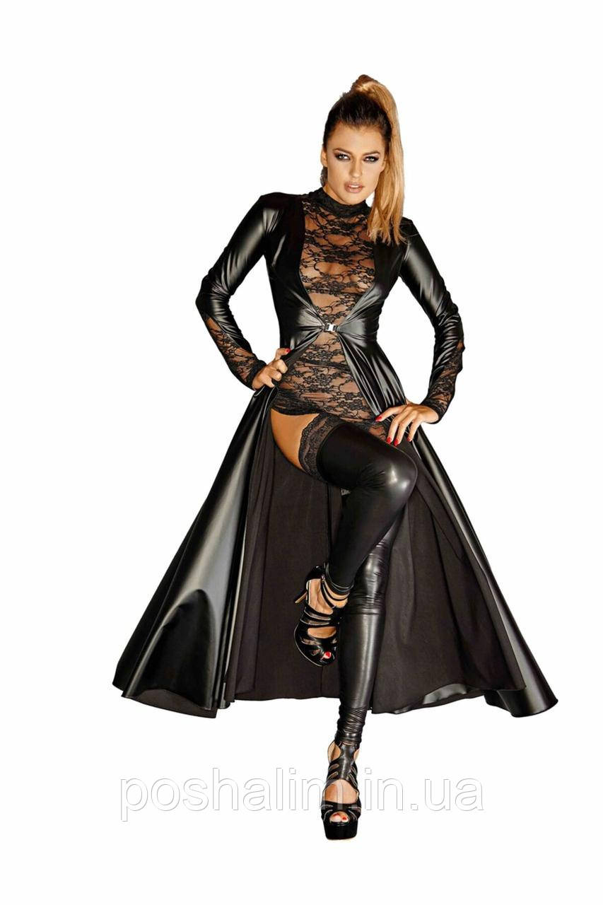 Плаття Noir Handmade F128C Powerwetlook gown coat — S, фото 1