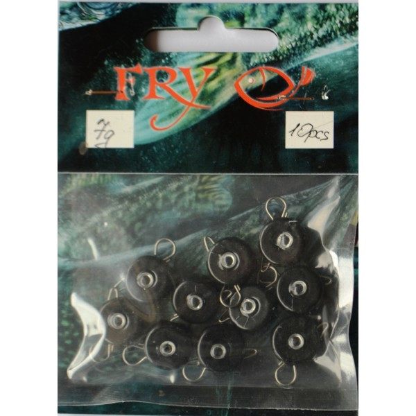 Грузило вухате розбірне Таблетка Ексцентрик, 10шт/уп, Silvereyes Black, 7г (Грузила ексцентрики), фото 1