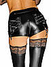 Шортики жіночі еротичні Noir Handmade F138 Powerwetlook shorts — S, фото 2