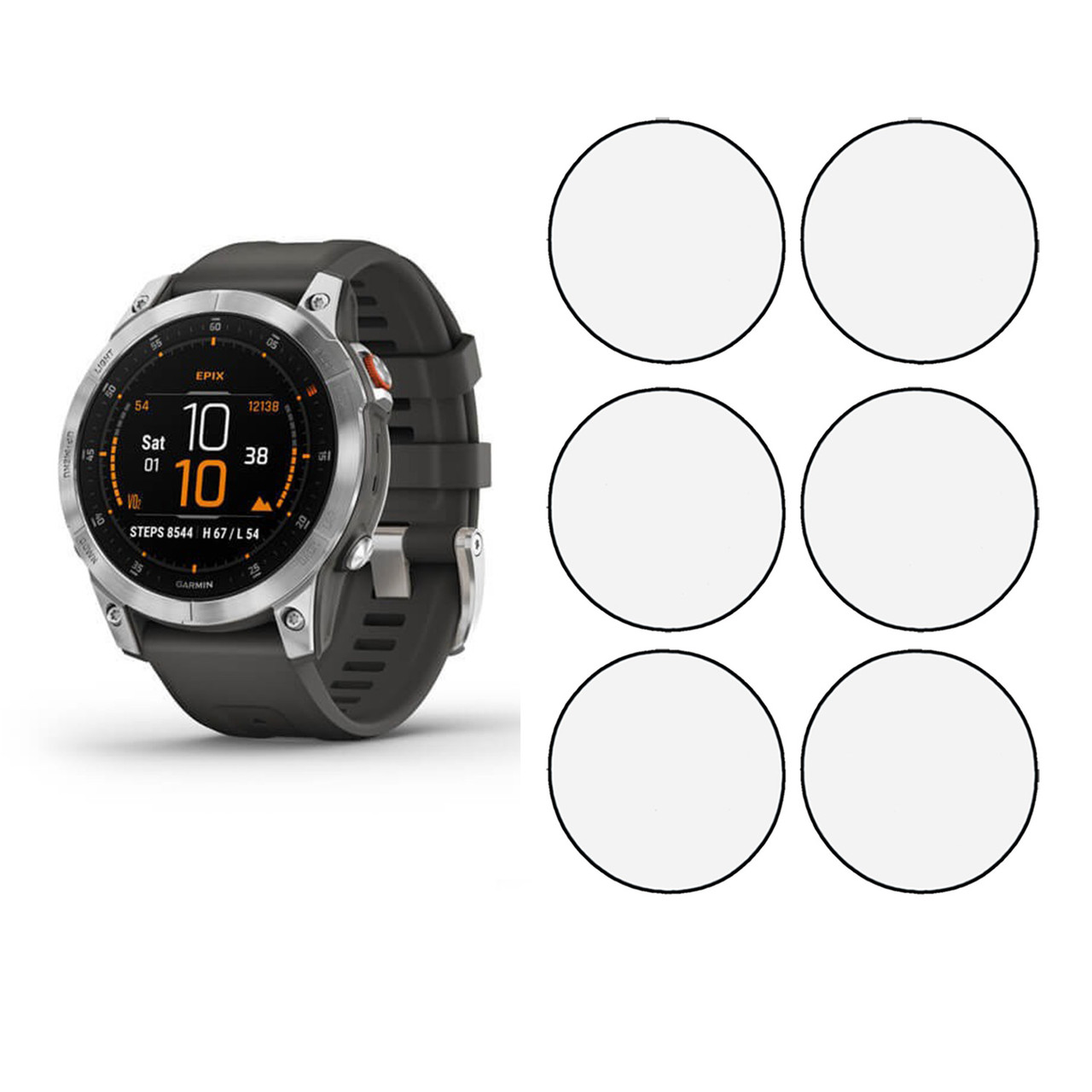 Плівка Mietubl Hydrogel HD для Garmin Epix (Gen 2) (6шт.) Глянцева, фото 1