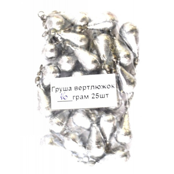 Грузило Крапля-Груша з вертлюгом, 15г (Грузила з вертлюгом), фото 1