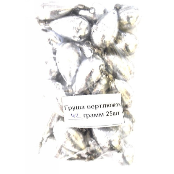 Грузило Крапля-Груша з вертлюгом, 40г (Грузила з вертлюгом), фото 1