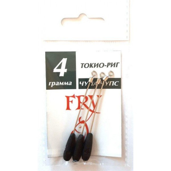 Грузило Токіо-Риг, 3шт/уп, 4г (Грузила Токіо-Риг), фото 1