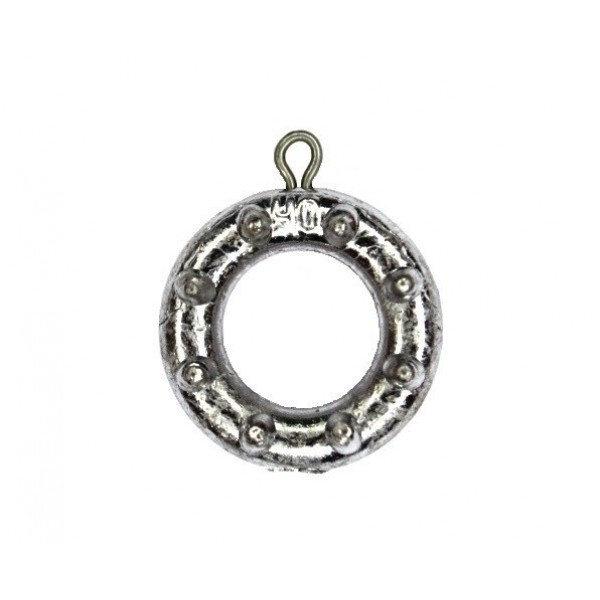 Грузило Кільце з шипами та вушком, 40г (Грузила з вушком), фото 1