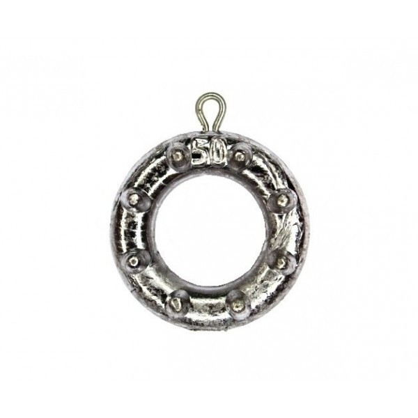 Грузило Кільце з шипами та вушком, 50г (Грузила з вушком), фото 1