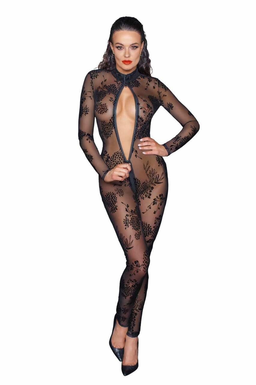 Бодистокінг Noir Handmade F237 Long tulle overall — 3XL