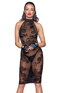 Платье Noir Handmade F240 Midi tulle dress with velvet straps - XL