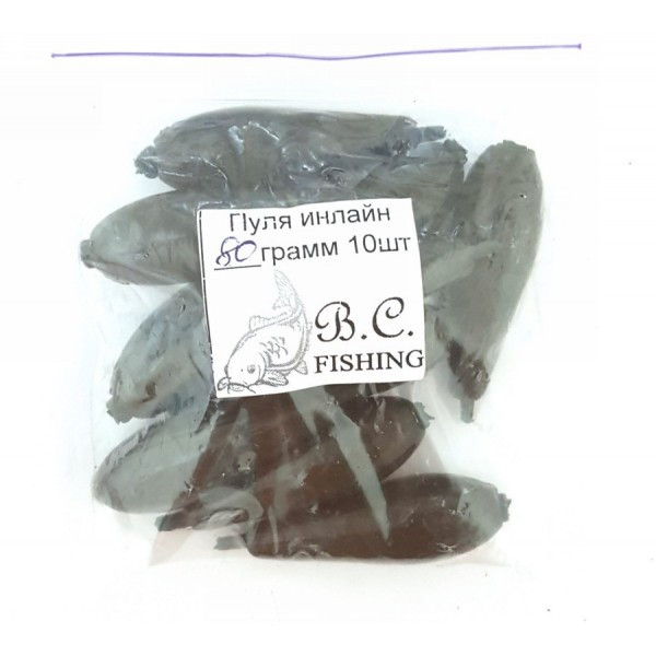 Грузило Куля фарбована інлайн, 80г (Грузила коропові), фото 1