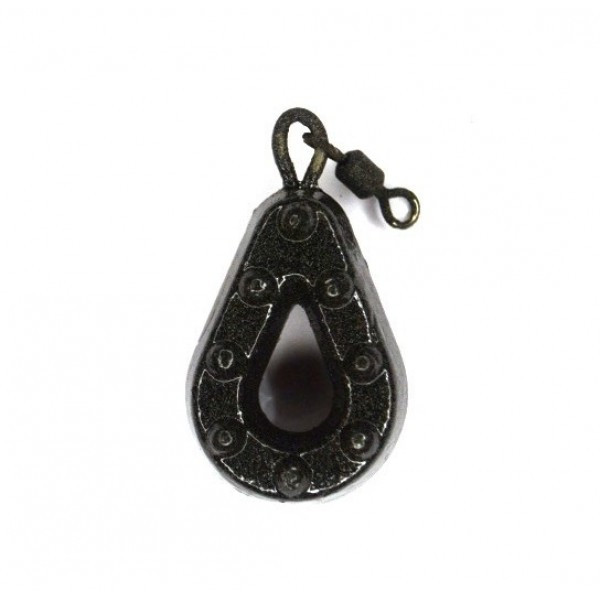 Грузило Грипа фарбована з вертлюгом, 70г (Грузила коропові), фото 1