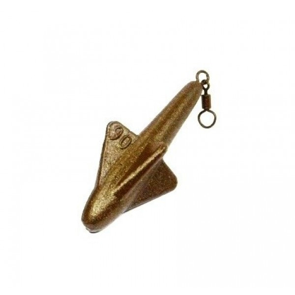 Грузило Ракета фарбована з вертлюгом, 90г (Грузила коропові), фото 1