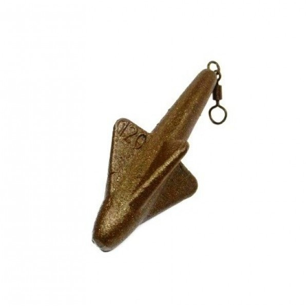 Грузило Ракета фарбована з вертлюгом, 120г (Грузила коропові), фото 1