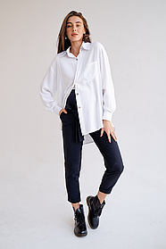 Стильні штани для вагітних укорочені темно-синього кольору 40