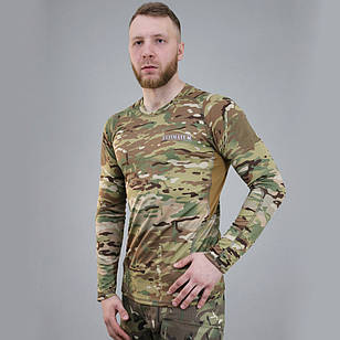 🔥 Футболка тактична "Ultimatum - Жіночий лонгслів" (Multicam) НГУ, ЗСУ, ЗСУ, військова, потовідвідна, мультикам