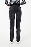 Джинси чорні для вагітних із високим трикотажним животом 44, фото 4