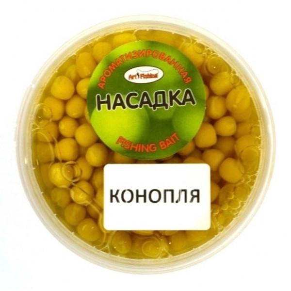 Горох насадковий Art Fishing, банка 250мл, Коноплі (Зернові насадки), фото 1