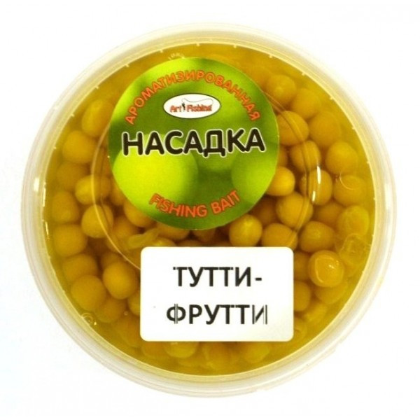 Горох насадковий Art Fishing, банка 250мл, Туті-Фруті (Зернові насадки), фото 1