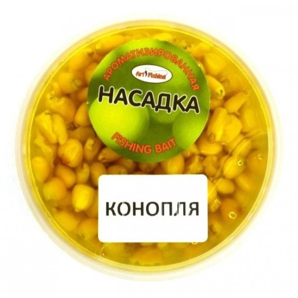 Кукурудза насадкова Art Fishing, банка 150мл, Коноплі (Зернові насадки), фото 1