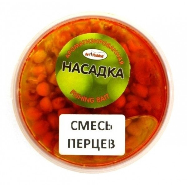 Кукурудза насадкова Art Fishing, банка 150мл, Суміш перців (Зернові насадки), фото 1