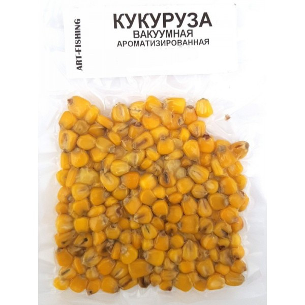 Кукурудза у вакуумній упаковці Art Fishing, 100г, Ваніль (Зернові насадки), фото 1
