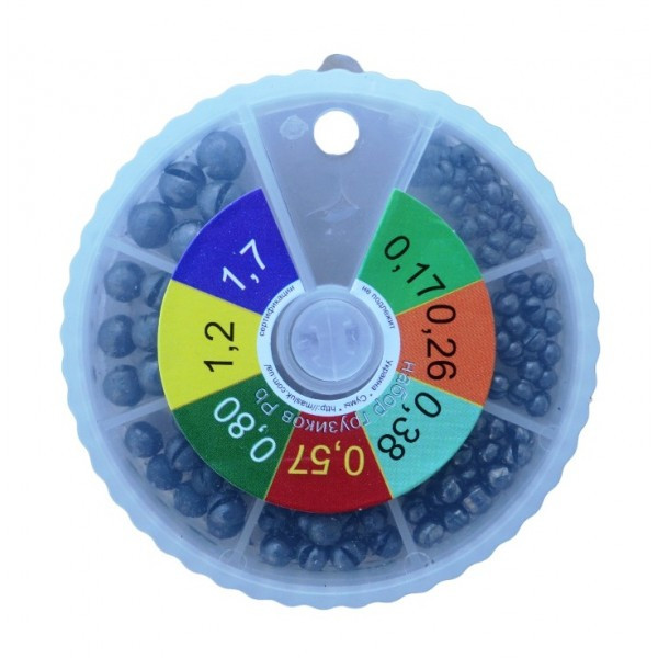 Набір грузил великий білий, 7 розмірів (Набори грузил), фото 1