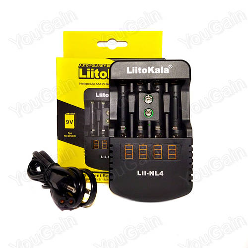 Зарядное устройство LiitoKala Lii-NL4 для АА, ААА и аккумуляторов Крона ...
