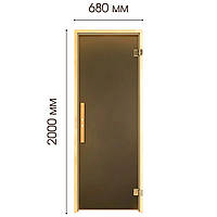 Двері для лазні та сауни Tesli Lux Magnetic Sateen 2000х700, фото 3