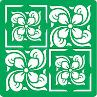 Трафарет багаторазовий самоклейний АЗУ_09, 15х15см