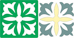 Трафарет багаторазовий самоклейний АЗУ_04, 10х10см