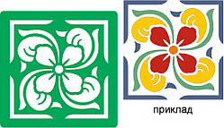 Трафарет багаторазовий самоклейний АЗУ_08, 10х10см