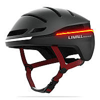 Захисний шолом Livall EVO21 (M) Dark Night (54-58см), передній та задній ліхтар поворотів та стопів, додаток, Bluetooth, пульт