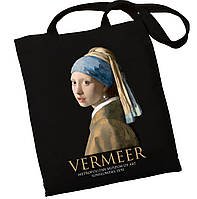 Екошопер BookOpt BK4074 VERMEER "Дівчина з перловою сережкою" чорний