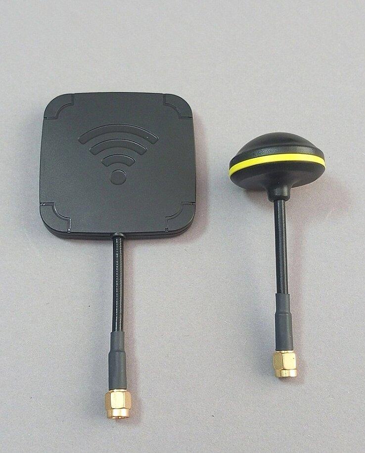Антена 5,8G 14dBi плоска панель та грибоподібна FPV-антена, RP-SMA, комплект