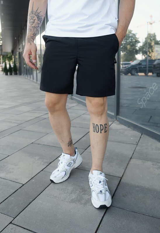 Однотонні пляжні шорти Staff black basic