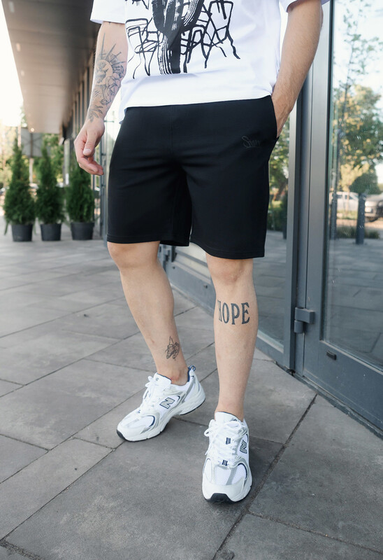 Трикотажні базові шорти Staff black logo