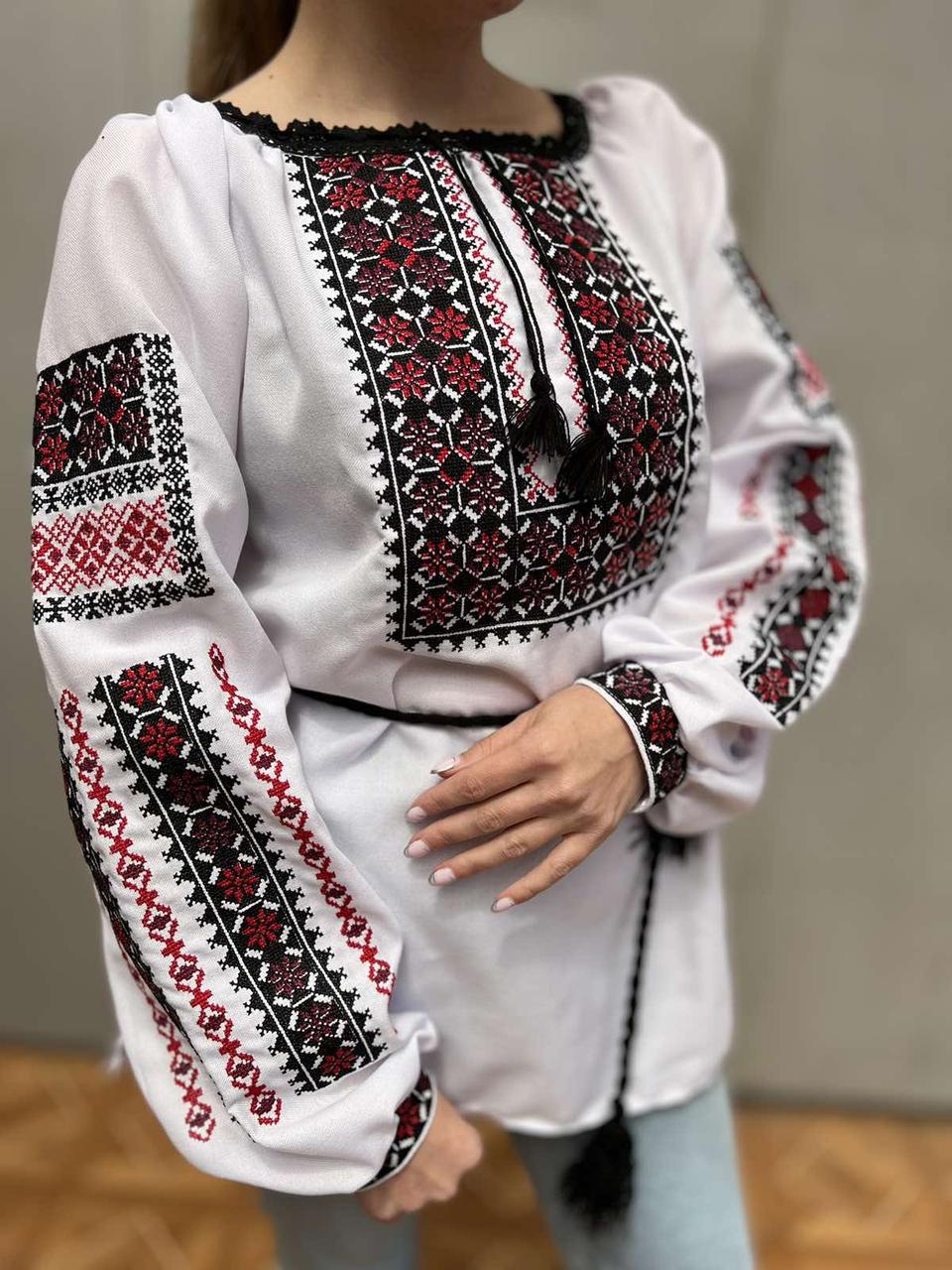 Вишиванка жіноча на домотканому полотні "Надія" 40-58 р-ри, Україна, фото 1