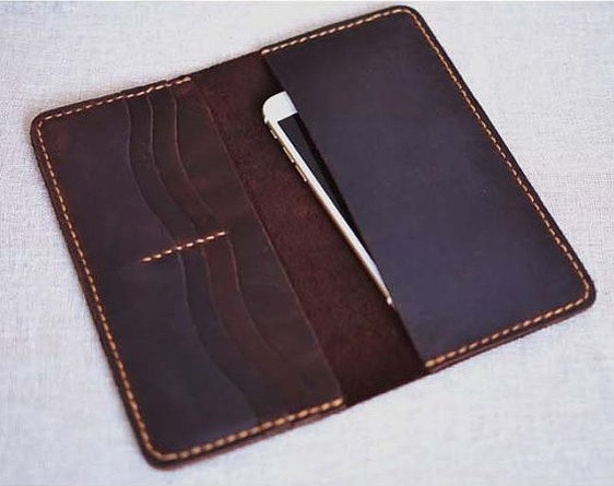 Портмоне гаманець, гаманець "Хвиля "ручної роботи, натуральна шкіра, клатч