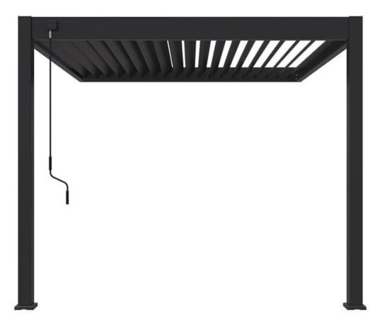 Пергола з металу 3x3 Gutroof Elegance Wall Антрацит 005866