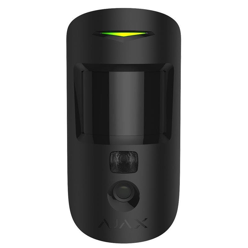 Датчик руху з фотофіксацією Ajax MotionCam, Jeweler, бездротовий, чорний