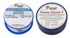 Набір для паяння TOPEX припій 1.5ммх100г Sn60Cu40 паста 27гр