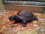 Статуетка, фігурка "Черепаха", литий чавун, 860 грамів Turtle Cast Iron Craft Decoration. Важка!, фото 4