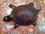 Статуетка, фігурка "Черепаха", литий чавун, 860 грамів Turtle Cast Iron Craft Decoration. Важка!, фото 3