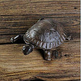 Статуетка, фігурка "Черепаха", литий чавун, 860 грамів Turtle Cast Iron Craft Decoration. Важка!, фото 5