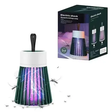 Лампа-ловушка для комарів побутова із зарядкою Usb, Електрична лампа пастка для комарів, фото 1