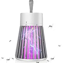 Лампа-ловушка для комарів побутова із зарядкою Usb, Електрична лампа пастка для комарів, фото 3