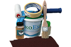 Емаль для реставрації ванн ЕкоЕмалька 1000г Білий глянець (ЕкоВанна) з набором для реставрації ванн Оригінал