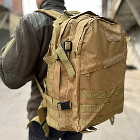 Тактичний військовий армійський рюкзак на 35 літрів. Койот