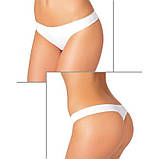 Бавовняні труси-стрінги для вагітних білі 48, фото 4