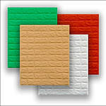 4мм товщина самоклеючі 3D панелі під цеглу