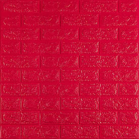 3D панель самоклеюча цегла Червону 700х770х7мм (008-7) SW-00000054